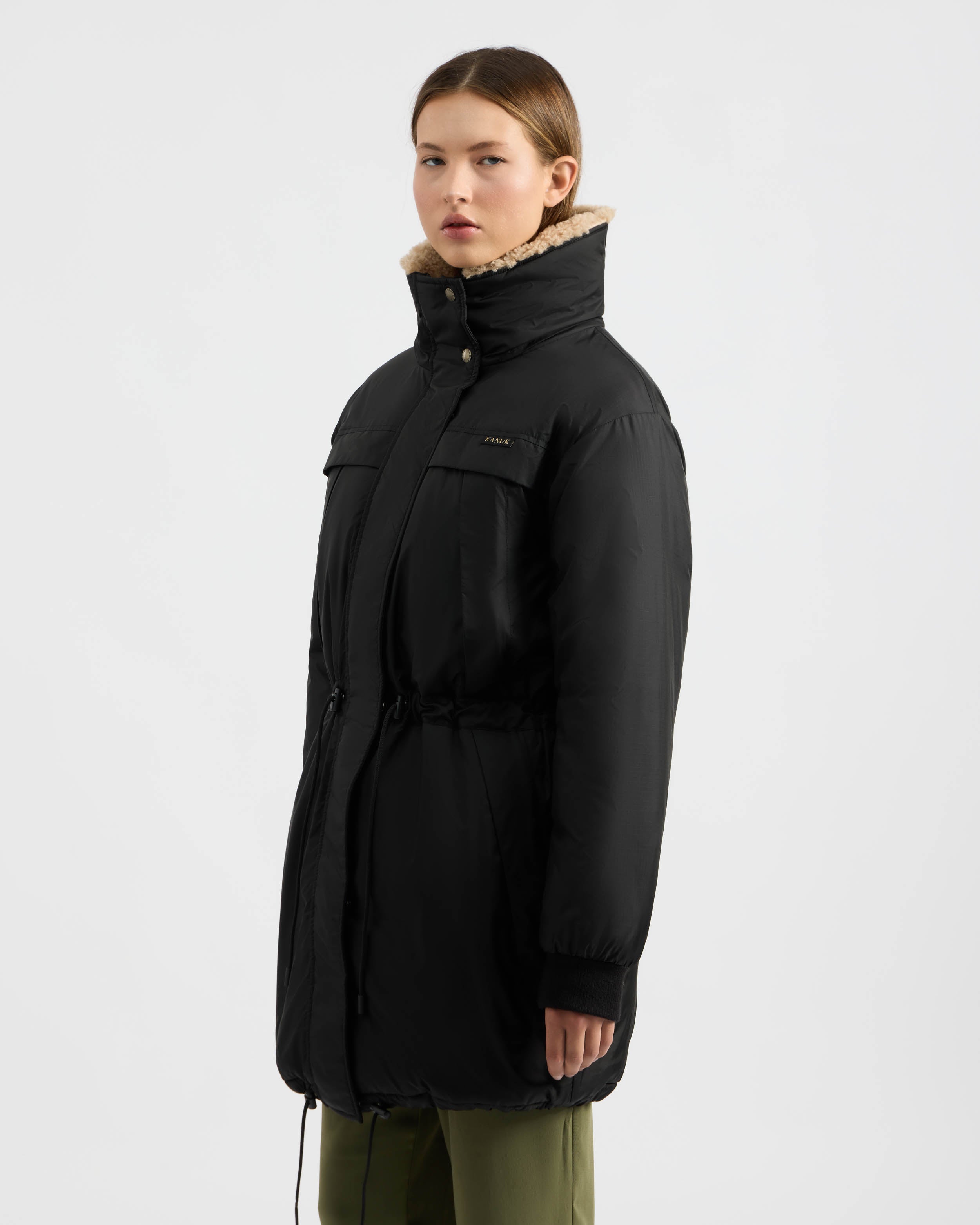 Manteau d hiver Damga Noir Ripstop Kanuk