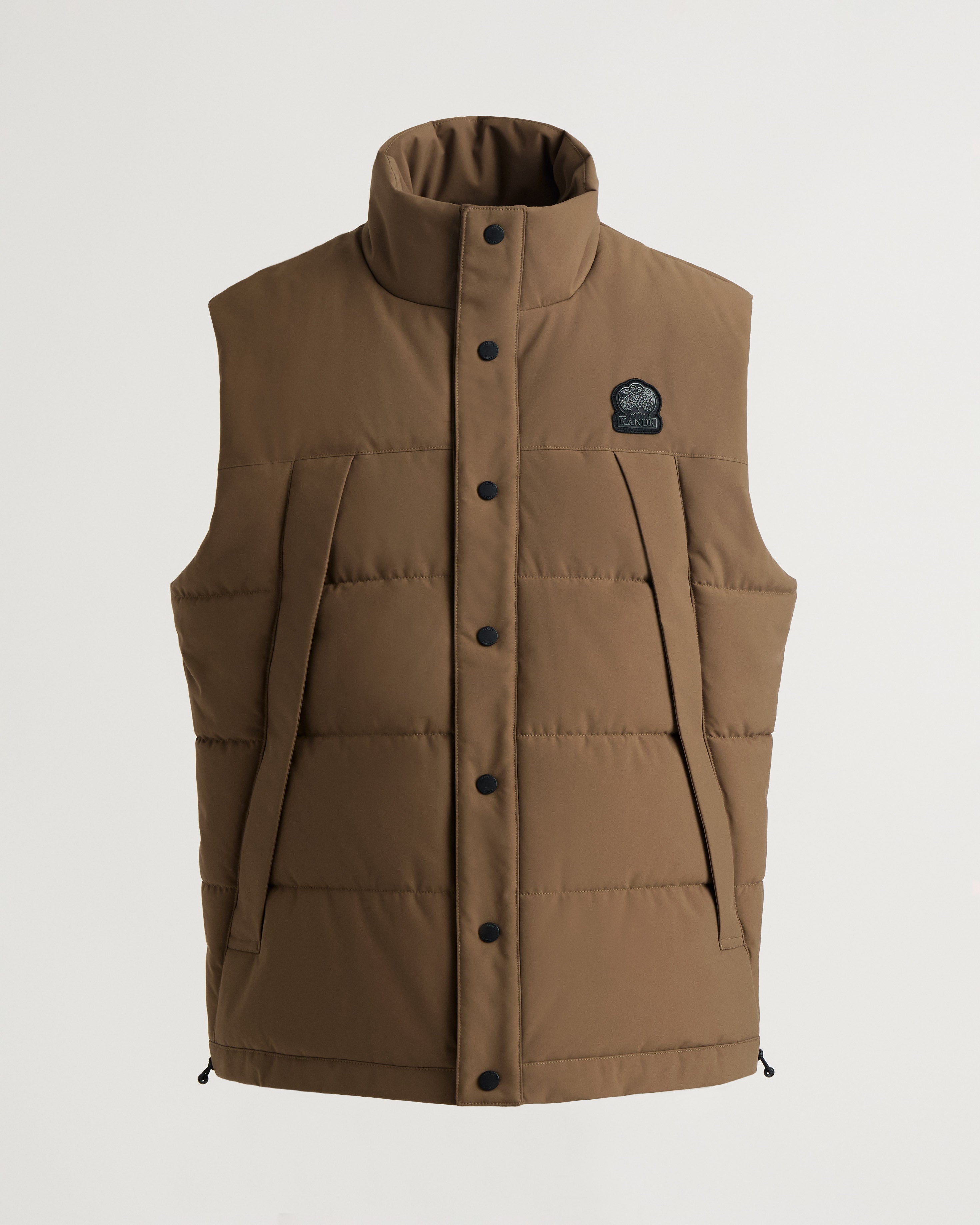 Delson Down Quilted Vest in Brown for Men | Kanuk