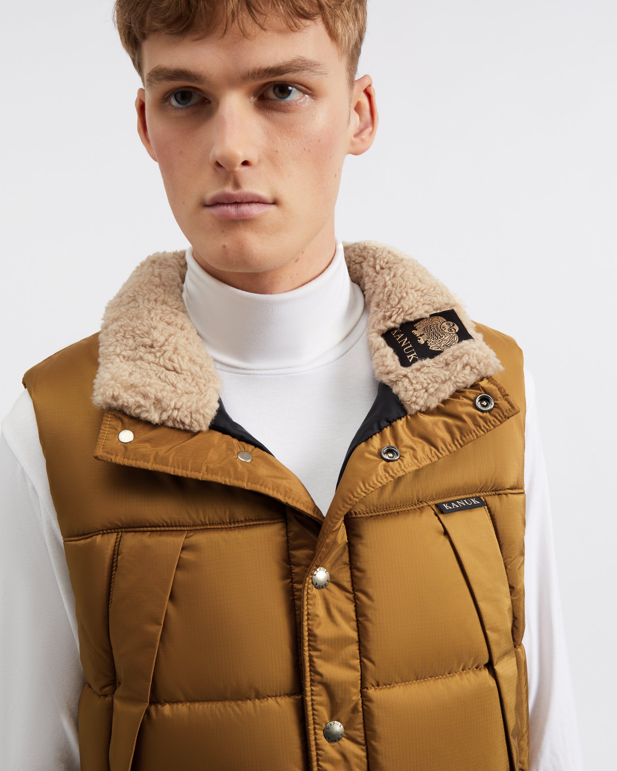 KAMIYA BORO Duck Vest BLUE Size:M - green-knight.ca