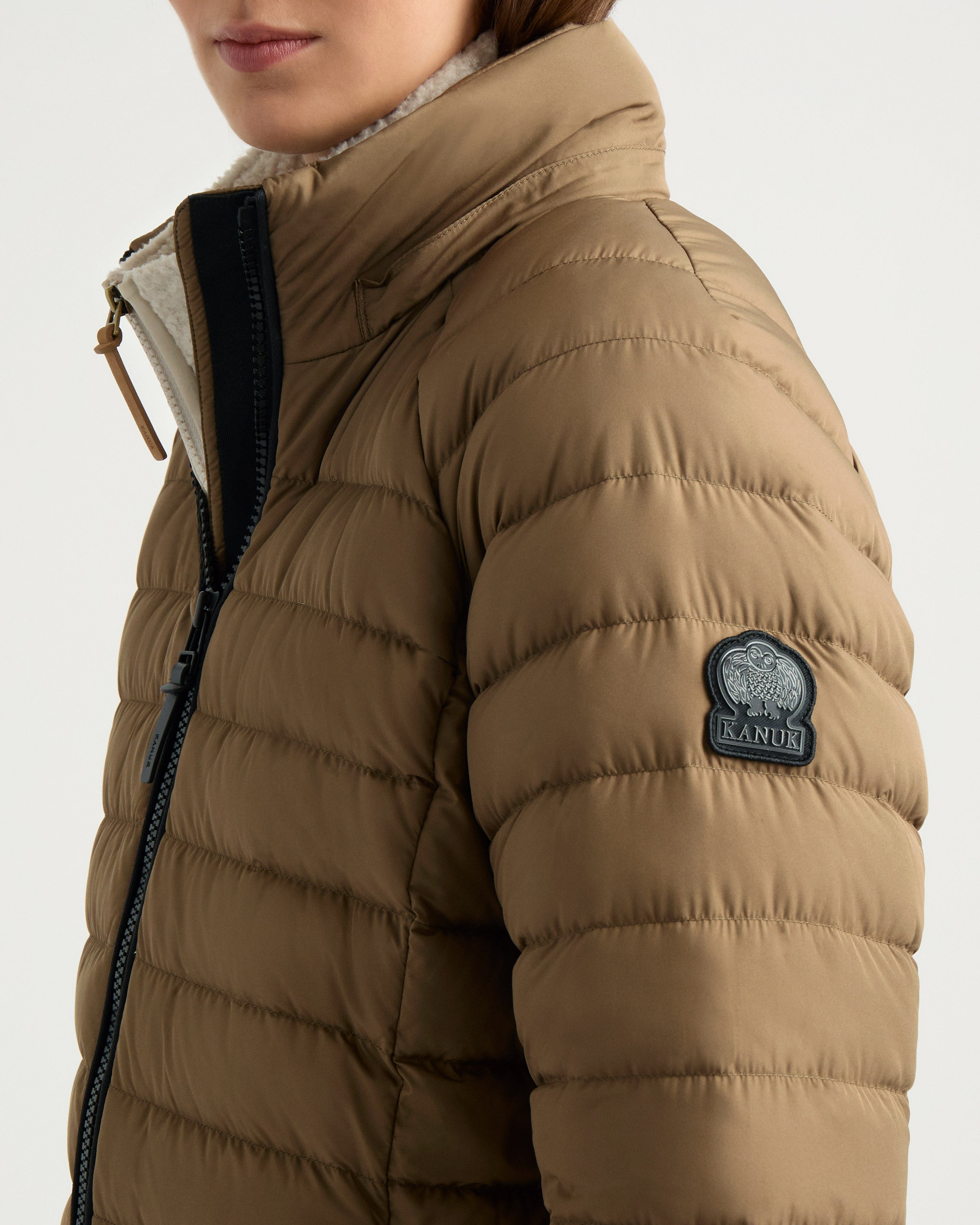 Lawrence Down Puffer in Brown for Women | Kanuk