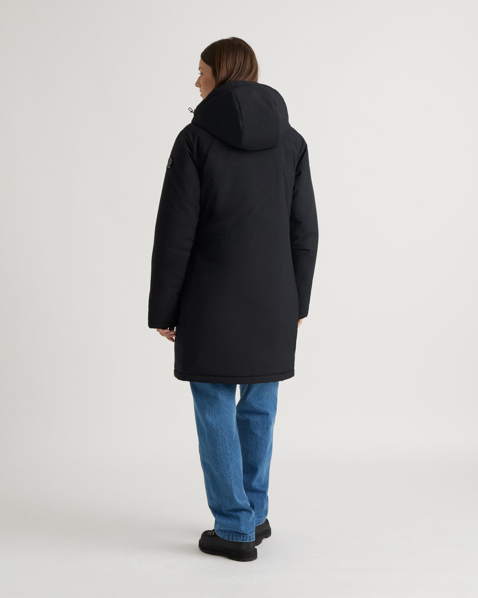 Minganie Hooded Coat in Black for Women | Kanuk