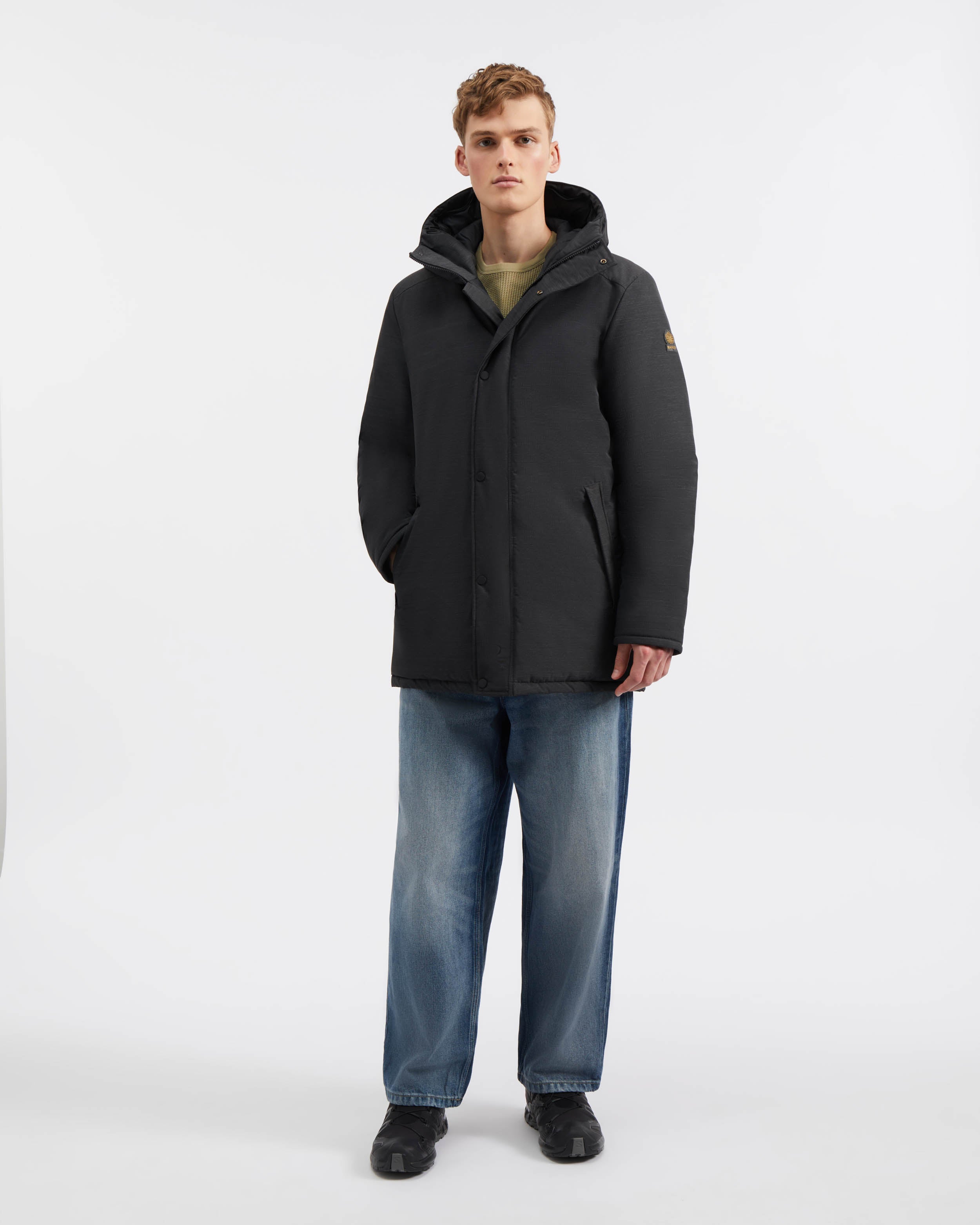 Manteau d hiver Mont Royal Melange Noir Kanuk