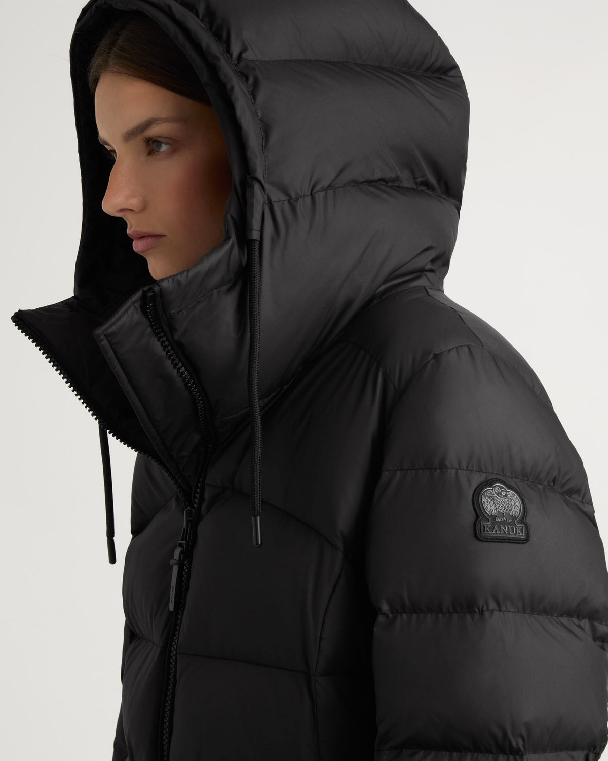Notting Hill Quilted Down Puffer in Black for Women | Kanuk