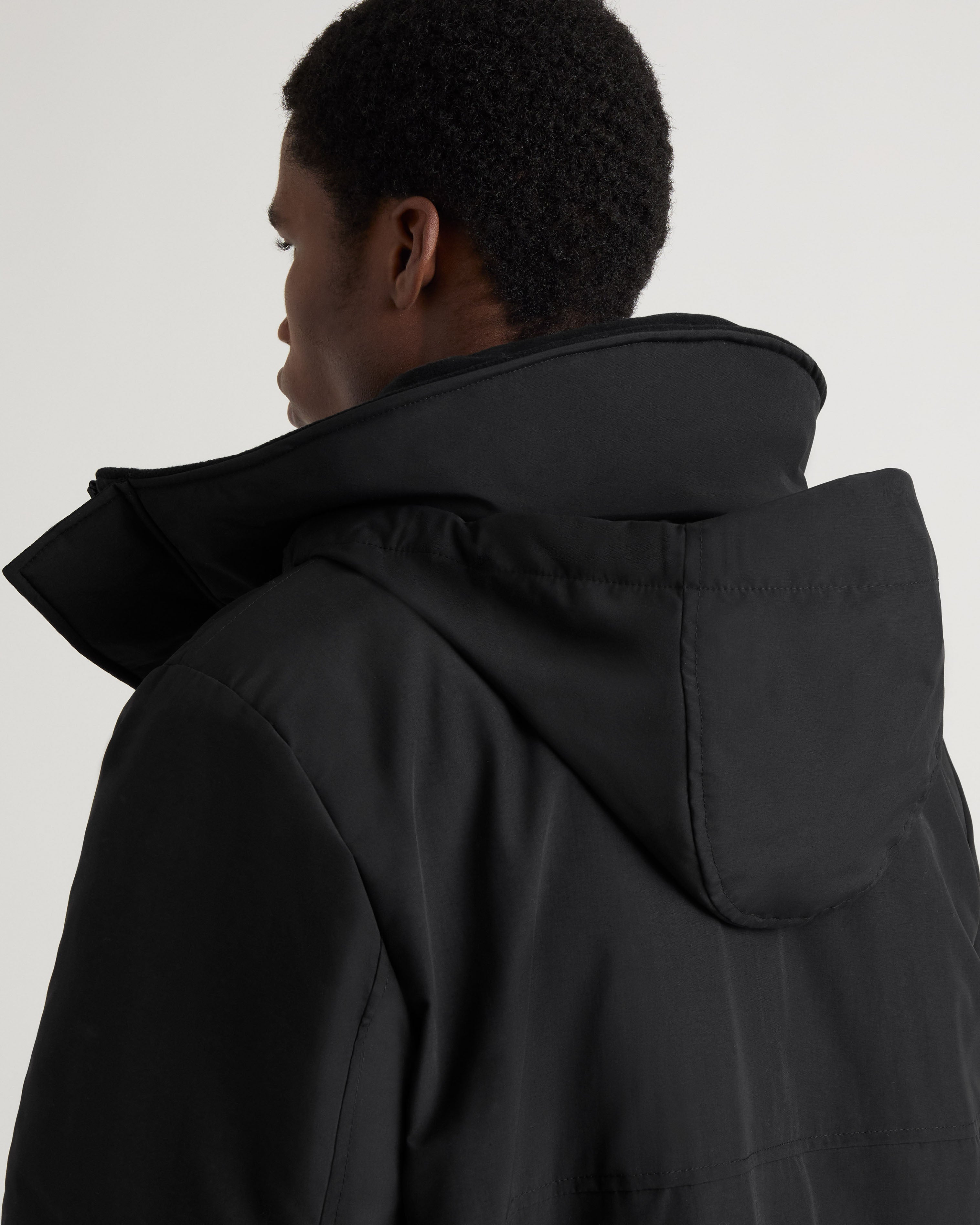 Patrouilleur Stand Collar Parka in Black for Men | Kanuk