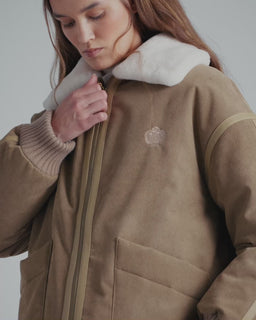 Manteau Velours Côtelé bronze - Vente privée Forte forte - BazarChic